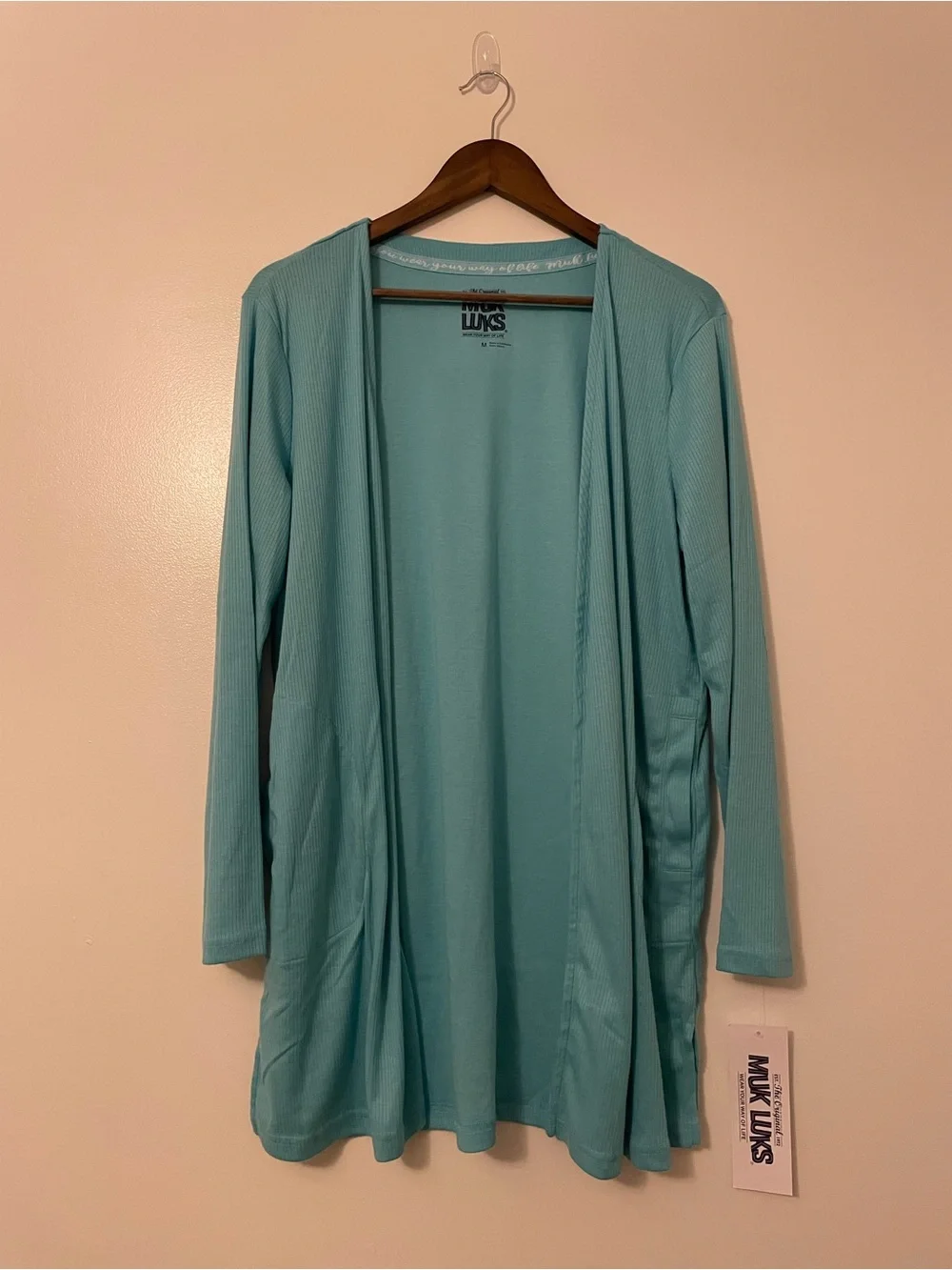 Muk Luks Dream Cloud 3 Piece Blue Paisley Lounge Pajama Set NWT